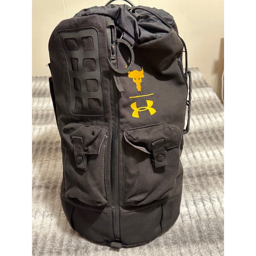 Under Armour Project Rock Bag Backpack Black/Yellow